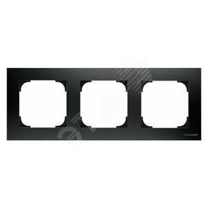 Рамка 3-постовая, серия SKY, цвет черный бархат 2