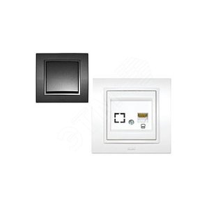 Zena без рамки дымчатый розетка TF RJ11 (609-011100-221) - ABB
