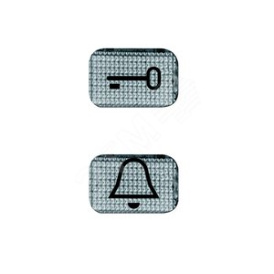 Вставка для клавиши выключателя, Jussi, прозрачная, с символом Колокольчик | 2145KI  | 2TKA000712G1 | ABB 2