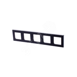 ABB Levit Антрацит / дымчатый чёрный Рамка 5-ая | 3901H-A05050 63W | 2CHH015050A6063 | ABB - фото 2