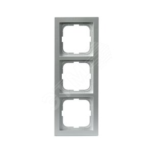 Рамка 3-постовая, серия Impressivo, алюминий | 1723F85-83 | 2TKA000374G1 | ABB - фото 2