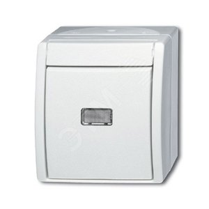 Переключатель IP44 для открытого монтажа c прозрач - фото 2