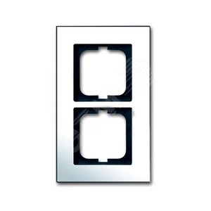 Рамка 2-постовая, серия carat, глянцевый хром | 1754-0-4361  | 2CKA001754A4361 | ABB - фото 2