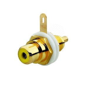 Разъём RCA/CINCH (колокольчик/тюльпан), диапазон от 20 Гц до 20 кГц, цвет жёлтый | 0230-0-0454 | 2CKA000230A0454 | ABB - фото 2