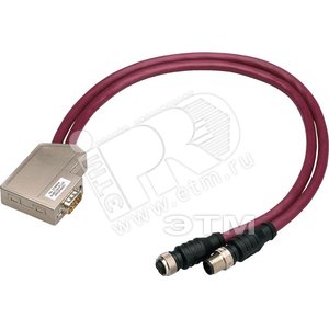 PDA12-FBP.050 адаптор M12-Dsub9-M12 для Profibus DP/V0, DP/V1 - ABB