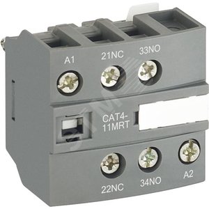 Блок контактный дополнительный CAT4-11ERT для контакторов AF..RT и NF..RT - ABB