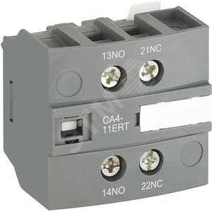 Блок контактный дополнительный CA4-11ERT для контакторов AF..RT и NF..RT|1SBN010155R1011| ABB - ABB