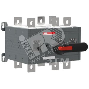 Рубильник реверсивный OT630E12CLP (с ручкой) переключение без разрыва тока (1SCA106968R1001)