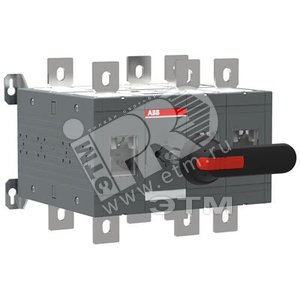 Рубильник реверсивный OT800E12CLP (с ручкой) переключение без разрыва тока