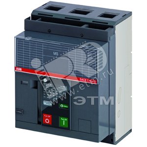 Выключатель-разъединитель стационарный E1.2N/MS 1250 4p F F | 1SDA073438R1 | ABB