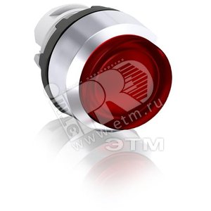 Кнопка MP3-31R красная выступающая (только корпус) подсветка без фиксации - ABB