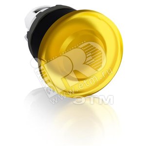 Кнопка MPM1-11Y ГРИБОК желтая (только корпус) без фиксации с подсветкой 40мм|1SFA611124R1103| ABB
