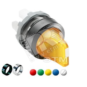 Переключатель M3SSV2-21R красный трехпозиционный с подсветкой для установки в вертикальные посты (1SFA611231R2101) - ABB
