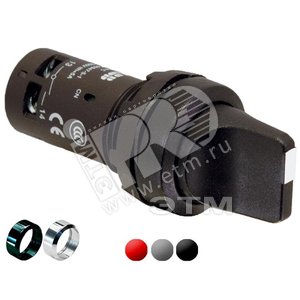 Переключатель C2SS3-30B-11 2-х позиционный черный 1НО+1НЗ (1SFA619202R3076)