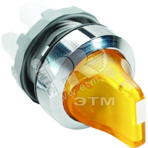 Переключатель M3SS1-21Y (короткая ручка) желтый 3-х позиционныйс подсветкой (только корпус) с фиксацией | 1SFA611210R2103 | ABB