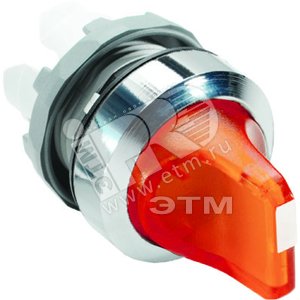 Переключатель M3SS3-21R (короткая ручка) красный 3-х позиционный с подсветкой с возвратом в среднее положение | 1SFA611212R2101 | ABB