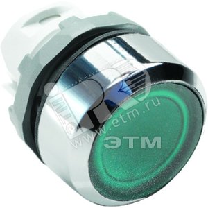 Кнопка MP1-21G зел.подсв.низк. - ABB
