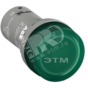 Лампа CL2-502G зелёная со встроенным светодиодом 24В AC/DC|1SFA619403R5022| ABB