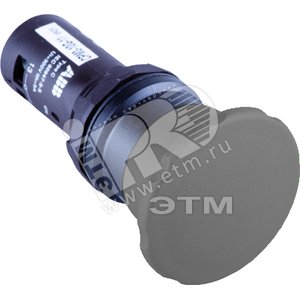 Кнопка CPM3-10B-11 грибовидная черная