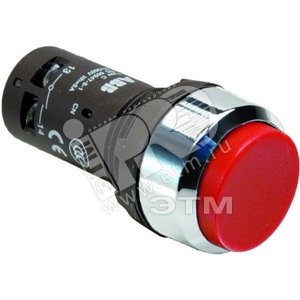 Кнопка CP3-30R-11 красная без фиксации 1НО+1НЗ - ABB