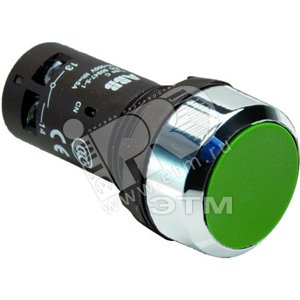 Кнопка CP1-30G-11 зеленая без фиксации 1НО+1HЗ | 1SFA619100R3072 | ABB