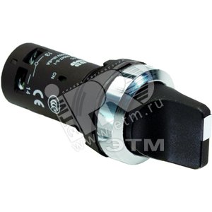 Переключатель C2SS2-30B-11 2-х позиционный черный 1НО1НЗ (90 гра дусов) с фиксацией | 1SFA619201R3076 | ABB