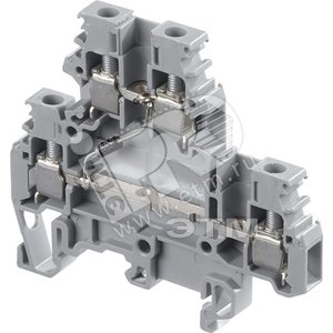 Клемма винтовая 4мм.кв. 4 зажима с LED М4/6DD (5168R2300) - ABB