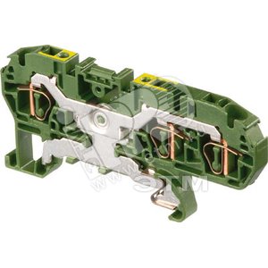 Клемма пружинная D4/6.P.3L 4мм.кв. земля - ABB