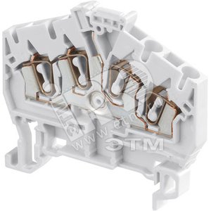 Клемма пружинная D2.5/5.I.N.4L 2.5мм.кв. синяя - ABB