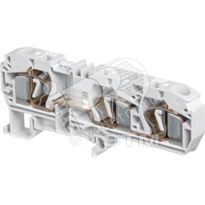 Клемма пружинная D10/10.3L 10мм.кв. 3 зажима серая (1SNA290423R2700) - ABB