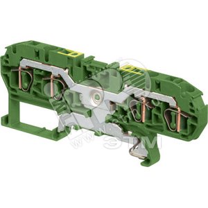 Клемма пружинная D2.5/5 4L 2.5мм.кв Земля (0019R0500) - ABB