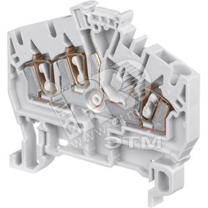 Клемма пружинная D2.5/5.I.N.3L 2.5мм.кв. синяя - ABB