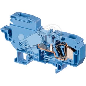 Клемма пружинная D10/10.NT.L 10мм.кв. синяя - ABB