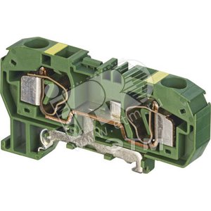 Клемма пружинная D10/10.P.2L 10мм.кв Земля (0299R1300) - ABB
