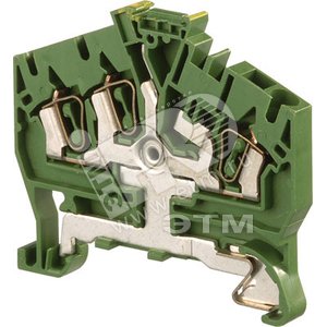 Клемма пружинная D2.5/5.I.P 3L 3 2.5мм.кв земля (9072R0300) - ABB