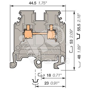 Клемма винтовая 2.5 мм.кв оранжевая MA2.5/5 (5075R2000) - ABB