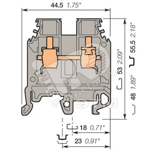 Клемма винтовая M10/10 10мм.кв. - ABB
