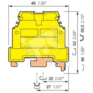 Клемма Земля M16/12P 16 мм.кв желто-зеленая (5130R2300) - ABB