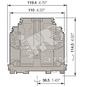 Клемма винтовая D150/31.D10 150мм.кв. желтая (1SNA400778R0000) - ABB