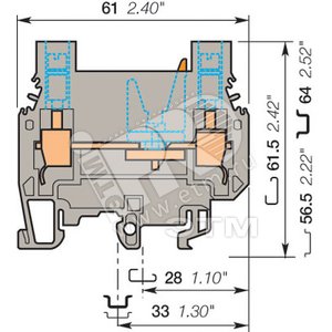 Клемма винтовая 6мм.кв M6/8.STA (5359R0200) - ABB