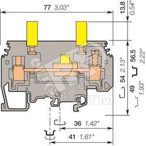 Клемма винтовая 6мм.кв. M6/8.ST1 - ABB