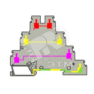 Клемма винтовая 4мм.кв D4/6.Т3 Р (9684R0200) - ABB