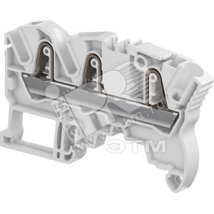 Клемма втычная ZK4-3P-BL синяя 4 мм.кв 3 зажима - ABB