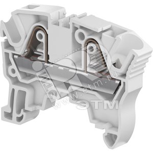 Клемма втычная ZK6 серая 6 мм.кв 2 зажима - ABB