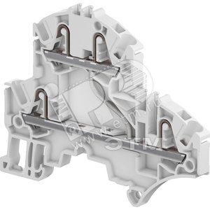 Клемма втычная ZK2.5-D1 2 уровня 1 цепь серая 2.5 мм.кв 4 зажима - ABB