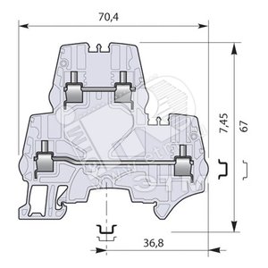 Клемма винтовая 6мм.кв.ZS6-D2 - ABB