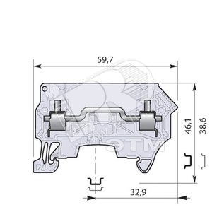 Клемма винтовая ZS4-R1 4мм.кв. - ABB