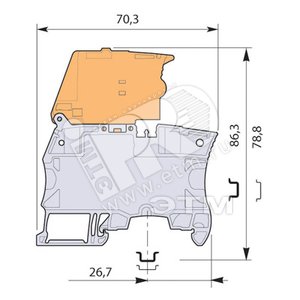 Клемма винтовая ZS4-S-R2 4мм.кв. с разъединителем (1SNK506414R0000) - ABB