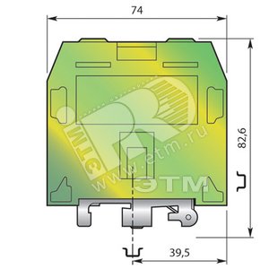 Клемма винтовая 70мм.кв. Земля ZS70 - ABB