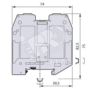 Клемма винтовая 70мм.кв. серая ZS70 - ABB